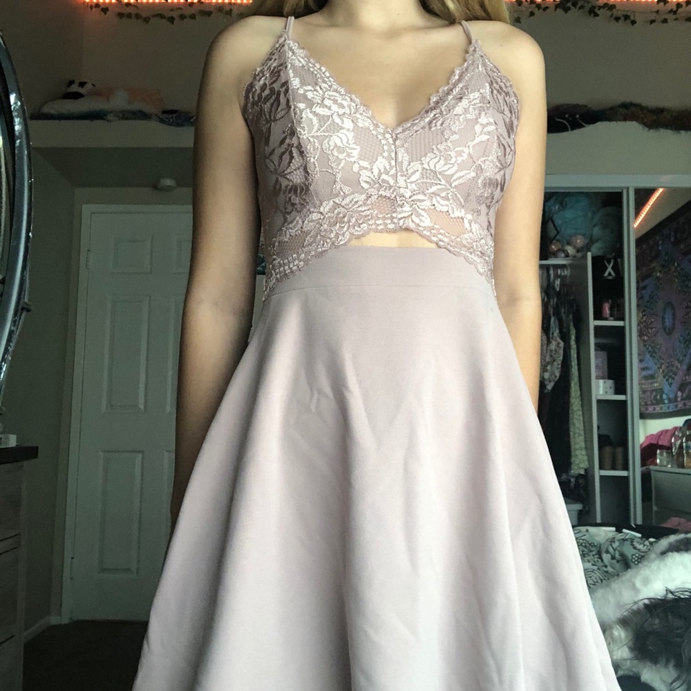 Light purple hoco dress